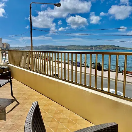 Spacious Bugibba Seafront 3br Free Parking Free Wifi Holiday home *
