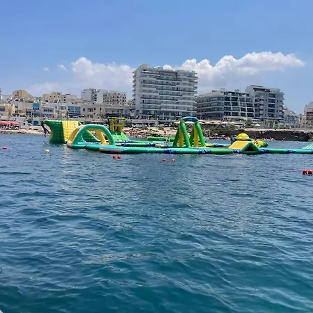 Spacious Bugibba Seafront 3br Free Parking Free Wifi